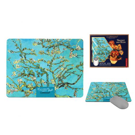 Podkładka pod myszkę Carmani 20x24cm - V. van Gogh, Kwitnący migdałowiec